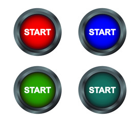 Sticker - start button