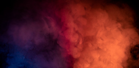 Blue fog meets orange fog