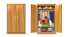 Open Closets Cupboard Wardrobe
