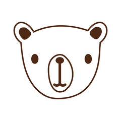 Poster - cute bear wild animal character icon