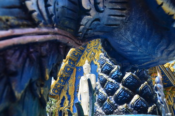 Wall Mural - Wat rong suea ten Changrai Thailand