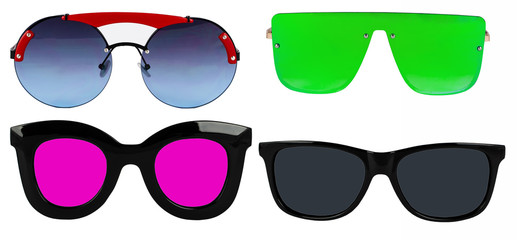 Sticker - Fashion Sunglasses Set. Eyewear. Spectacle frames.