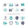 © QUE - BUSINESS CONSULTING ICON SET