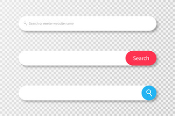 Wall Mural - search bar for web browser. set of search bar templates for user interface, web design, mobile appli