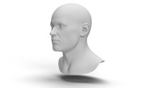 3D Human Male Head
