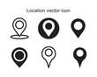 © Alwie99d - Location vector icon template black color editable. Location vector icon Infinity sign icon symbol Flat vector illustration for graphic and web design.