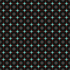 Abstract geometric seamless pattern for your design. Circles and dots background.