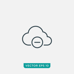 Wall Mural - Cloud Computing Icon Design, Vector EPS10