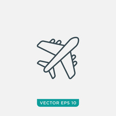 Poster - Airplane Icon Design, Vector EPS10