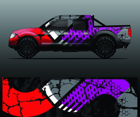 truck decal graphic wrap vector, abstract background