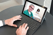 © claudiovaldes - Laptop video call to talk to doctor