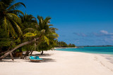 Fototapeta Morze - an idyllic beach in Maldives