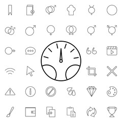 Sticker - speed icon. Universal set of web for website design and development, app development