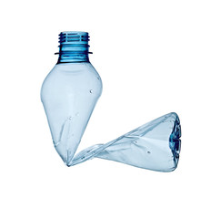 Canvas Print - plastic bottle water container recycling waste