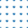 © Kirill - Aquarium icon pattern seamless isolated on white background. Editable filled Aquarium icon. Aquarium icon pattern for web and mobile.