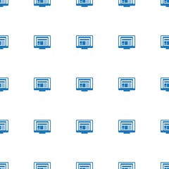 layout icon pattern seamless isolated on white background. Editable filled layout icon. layout icon pattern for web and mobile.