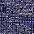  Indigo blue woven boro cotton dyed effect texture background. Seamless japanese repeat batik pattern swatch. Wrinkled distressed tie dye bleach. Asian fusion allover kimono textile. Worn cloth print