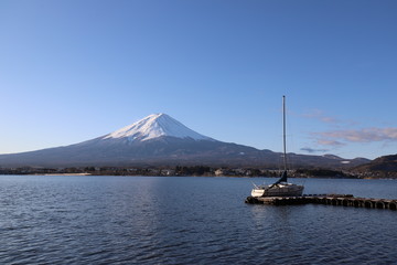 Sticker - 河口湖からの富士山