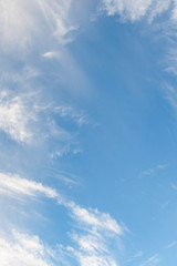 Wall Mural - Beautiful blue sky with cirrocumulus white clouds