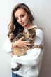 © Eugene - Girl with a cat.