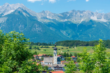 The village of Natters in Natters in the Innsbruck-Land in the Austrian state of Tyrol located 3.5 km south of Innsbruck.