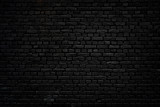 Fototapeta Krajobraz - Black brick wall as background or wallpaper or texture