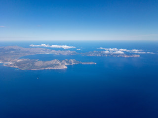 Wall Mural - Aerial view of Port d’Alcudia and Cap Formentor, Majorca, Spain.