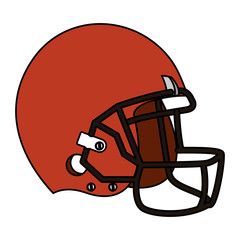 Poster - american football sport helmet icon