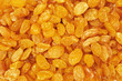 closeup of golden sultana raisins