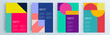© Lepusinensis - Modern abstract covers set, minimal covers design. Colorful geometric background, vector illustration.