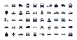 © Jeronimo Ramos - Isolated transportation vehicles silhouette style icon set vector design