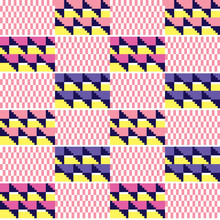 African Kente Vector Seamless Textile Pattern, Tribal Nwentoma Cloth Style Design With Geometric Motif