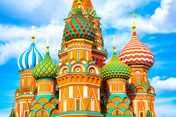 Fototapete - St Basil's Cathedral in Moscow