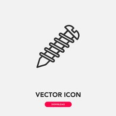 Canvas Print - Screw icon vector. Screw icon vector symbol illustration. Modern simple vector icon for your design. Screw icon vector	