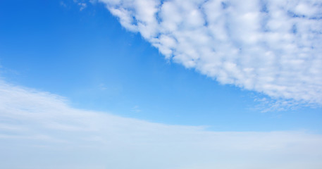 Wall Mural - background of cloudscape with blue sky and clouds