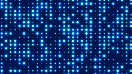 Wall Mural - dot white blue pattern screen led light gradient texture background. abstract technology big data di