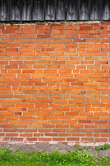 Wall Mural - Red brick wall background