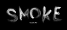 Abstract Smoke Letter Text Art Smoky Pen Brush Effect.