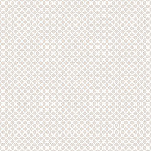 Vector Geometric Seamless Pattern. Subtle Abstract Texture With Small Rhombuses, Mosaic, Grid, Net, Mesh, Lattice, Grill. Simple Minimalist White And Beige Graphic Background. Modern Repeatable Design