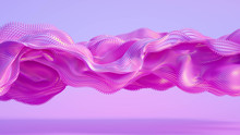 Drapery Fabric Abstraction. 3d Illustration, 3d Rendering.