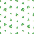 © velishchuknatali - Shamrock. Clover leaves. Clover trefoil vector background. St. Patrick's seamless pattern on a white background. Design for textiles.