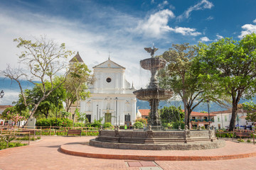 Santa fe de Antioquia, Antioquia / Colombia. January 21 2018. The Cathedral of Santa Fe de Antioquia, is a cathedral church of Catholic cult dedicated to the Virgin Mary.