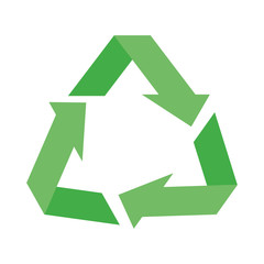 Sticker - arrows recycle symbol ecology icon