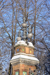 Wall Mural - Street lamp in the old style.