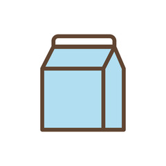 Wall Mural - Isolated milk box drink line and fill style icon vector design