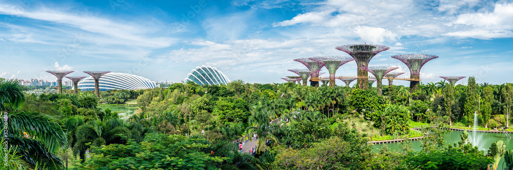Gardens by the Bay in Singapore  - obrazy, fototapety, plakaty 