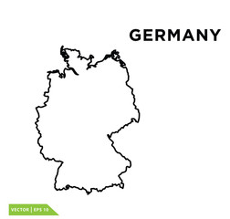 Wall Mural - Germany map icon vector logo design template