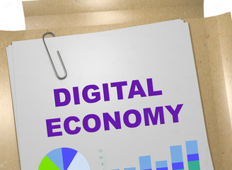 DIGITAL ECONOMY concept