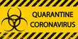 yellow and black stripes, sign symbol quarantine zone area Stop Novel Coronavirus outbreak covid 2019 nCoV symptoms in Wuhan China, vector quarantine biohazard Sign biological activity threat alert