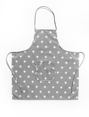 Wall Mural - gray apron in peas, ba white background